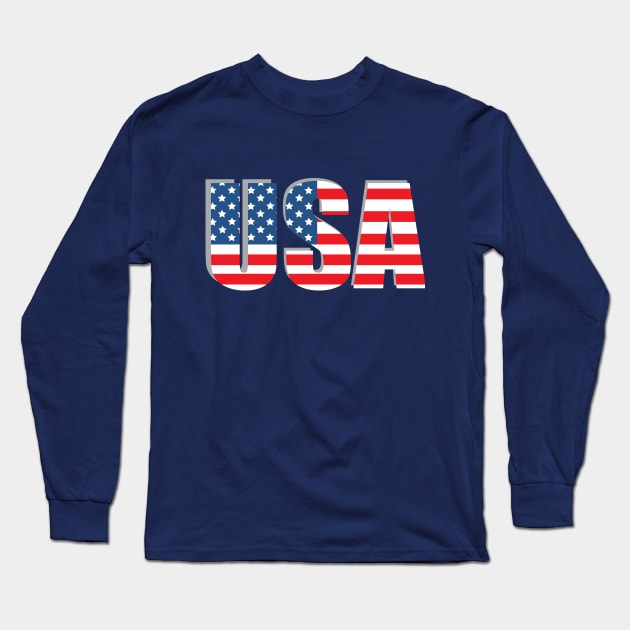 4th of july Long Sleeve T-Shirt by zakchman